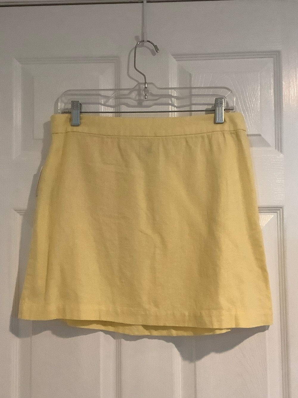 NWT OLD NAVY Linen Blend Yellow Resortwear Coastal Resortwear Basic Mini Skirt M